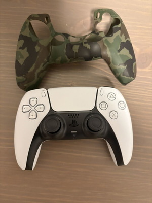 PlayStation 5 DualSense V3 χειριστήριο με καμουφλάζ θήκη σιλικόνης σαν καινούργιο