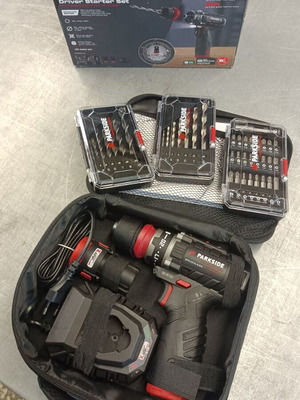 Parkside PBSPA 12 E4 cordless drill driver 2-in-1 with batteries and charger new