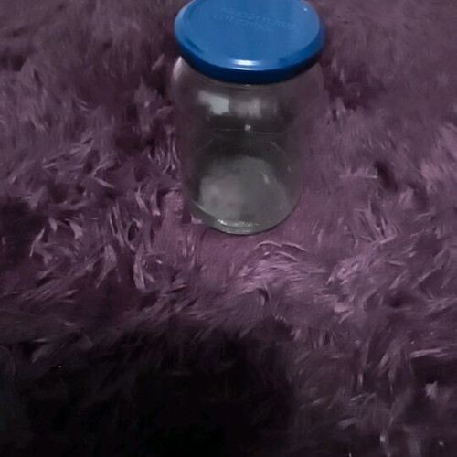 Glass cylindrical jar 454ml used with metal screw lid