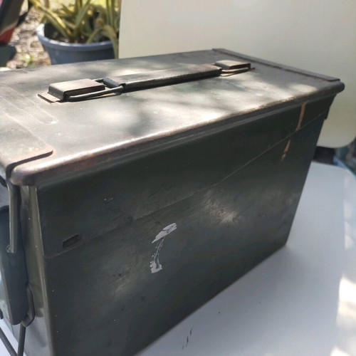 Army bag used, heavy, 30x15x20 cm