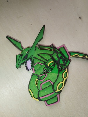 Wooden Rayquaza decorative figure, custom order
