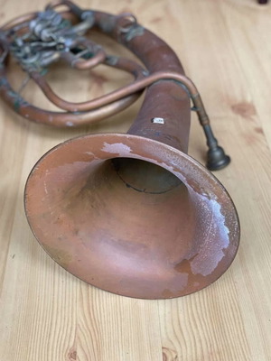 Saxhorn brass musical instrument used, old