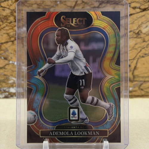 2025-26 Panini Select Serie A Soccer Ademola Lookman Mezzanine Tie-Dye Prizm card new