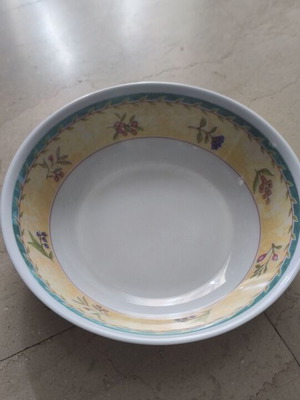 Μπολ μεσογειακού στιλ με μοτίβο φρούτων, 18 cm