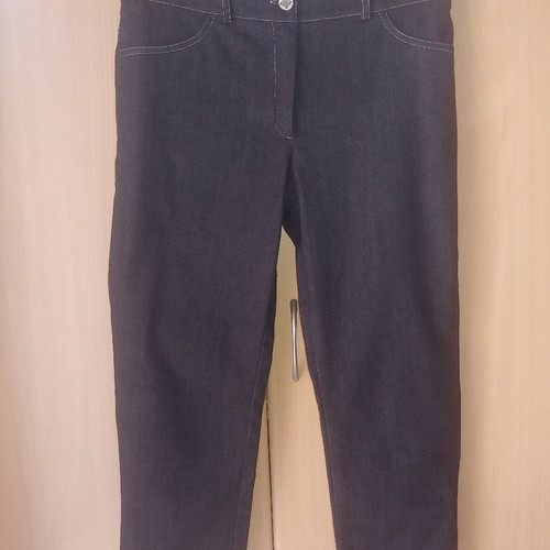 Black thin high-waisted Luisa Rosselli pants used S/M
