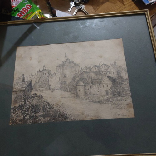 J.Williams Pencil Drawing Artwork like new