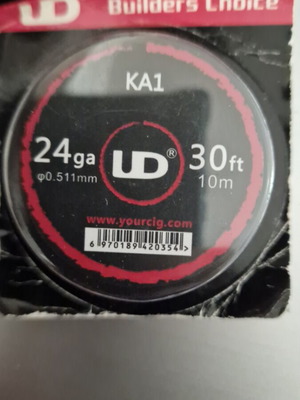 UD Builders Choice Kanthal A1 Wire 24ga 30ft new