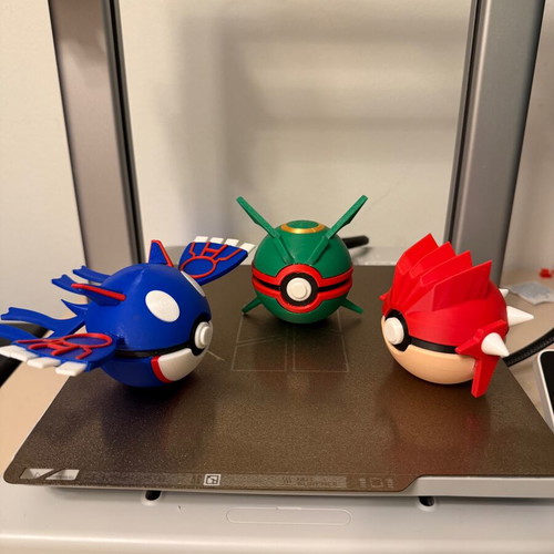 Pokémon Pokeball set Legendary Trio Hoenn new