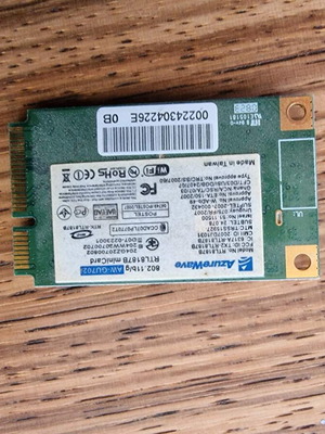 Realek RTL8187B Mini PCI-e Wireless WiFi LAN Card like new 802.11b/g