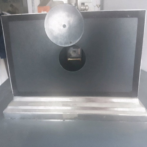 Table clock used, 43#47 cm, battery powered, inox