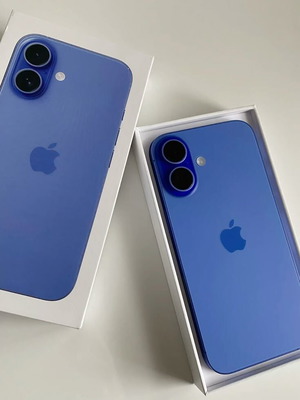 IPhone 16-Ultramarine new, 128GB, 20+ MP camera