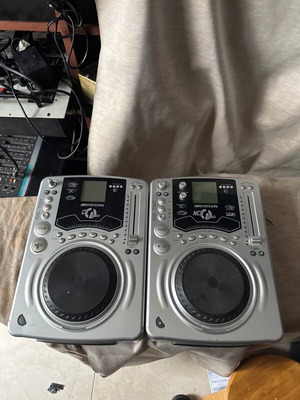 JB Systems MCD 260 Professional DJ CD Players used, pair