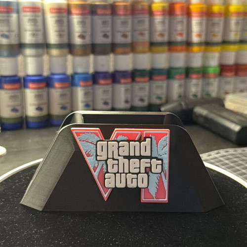 Controller stand 3D printed with GTA VI logo, new