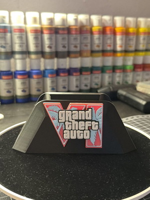 Controller stand 3D printed with GTA VI logo, new