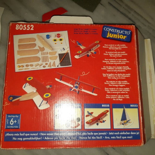 Constructo Junior 80552 wooden airplane new