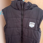 Energiers sleeveless jacket with hood like new, blue, size 140 cm