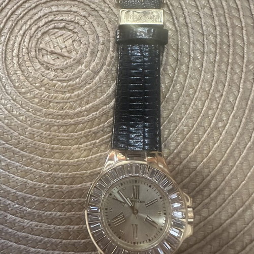 Dyrberg/Kern women's watch DK new, gold dial, black strap