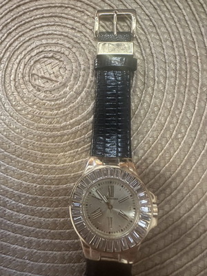 Dyrberg/Kern women's watch DK new, gold dial, black strap