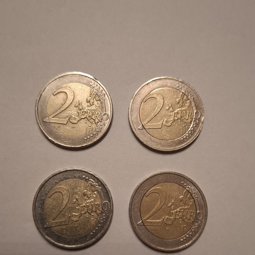 German commemorative 2 euro coins like new, set of four