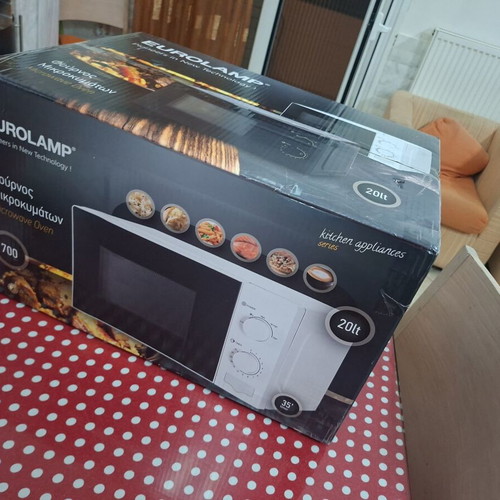 Eurolamp Microwave Oven Black 20L 700W new