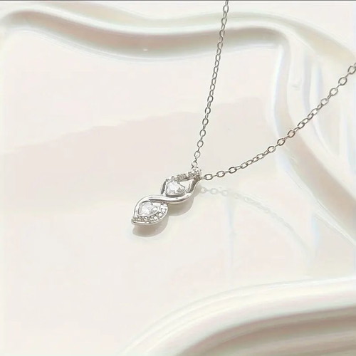 Minimal necklace new stainless steel 316L silver