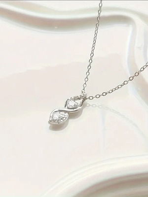 Minimal necklace new stainless steel 316L silver