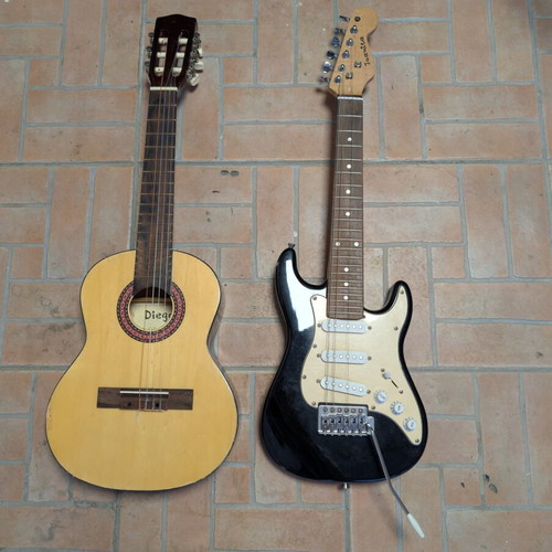 Pack of 2 Children's Guitars Juanita electric and Diego classical like new