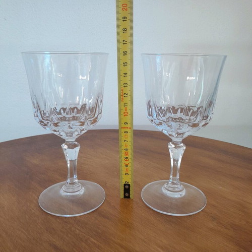 Vintage crystal wine glasses 2 pieces like new