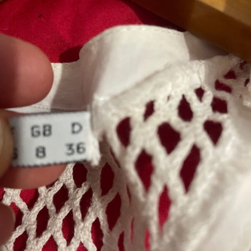 See By Chloe Cotton White Dress with Net and Ruffles like new, repaired defect