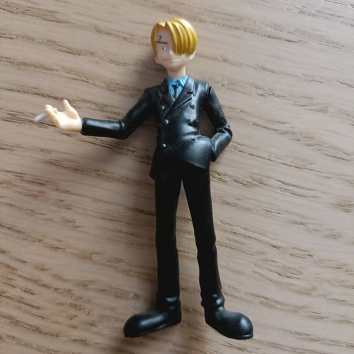 One Piece Sanji figure like new, 8 cm, black costume