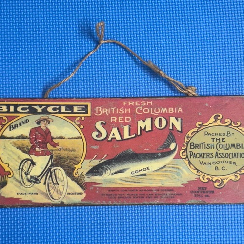 Vintage metal sign Bicycle Brand Salmon retro wall decoration