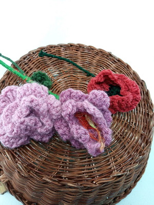 Handmade crochet flowers made to order, decorative