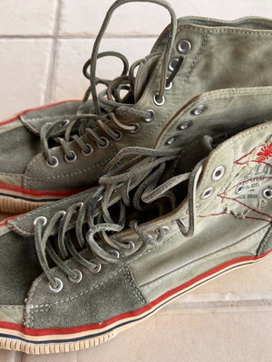 Replay Footwear Military Green Sneakers used, size 44 US 11