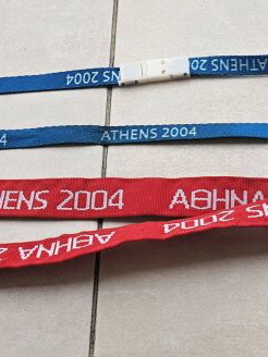 Olympic Games Athens 2004, 2 used pieces