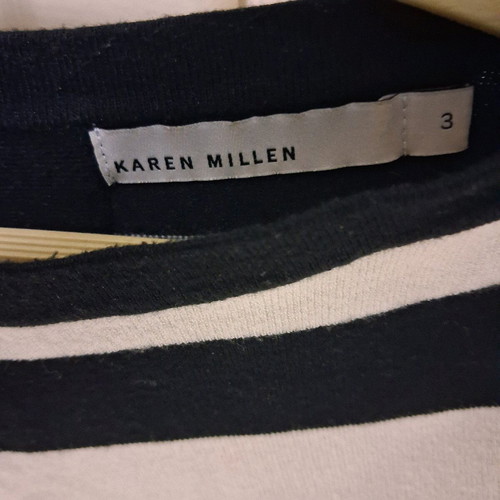 Karen Millen blouse used, size M, black and white