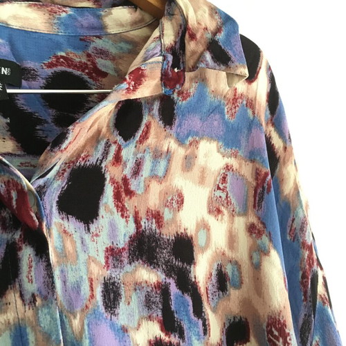 Jensen retro vintage colourful viscose shirt XL