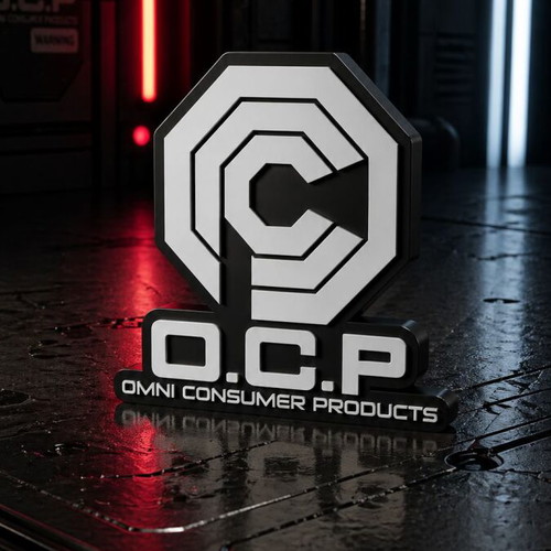 Omnicorp Robocop Logo Letter "C" new 3D printed