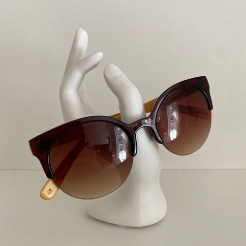 Handmade unisex sunglasses with wooden frame and polarised lenses, like new