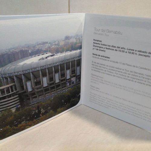 Real Madrid Stadium Tour Booklet 2006-07, like new, authentic collectible