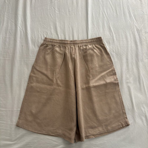 Calzedonia beige linen bermuda shorts new, size S