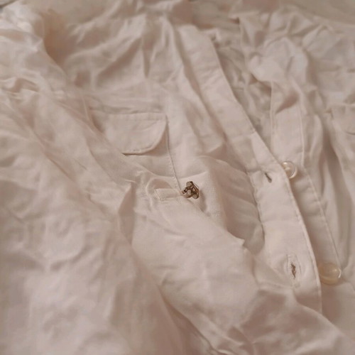 White shirt size S like new with tulle detail on back