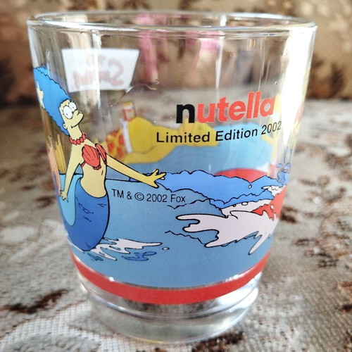 Glass Nutella Simpsons 2002 like new