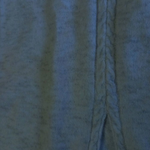 Wool skirt new, long with front slit, beige-gray