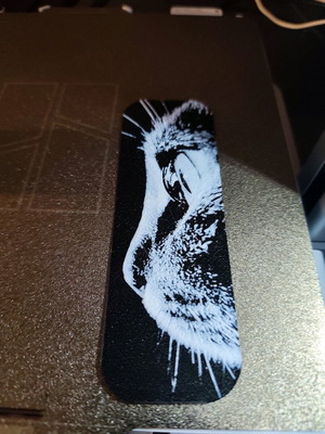 Cat Bookmark new with artistic embossed design