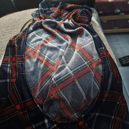 Miss Sixty Elegant Plaid Dress with Open Back new, black and blue