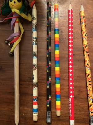 Large pencils used, assorted pack