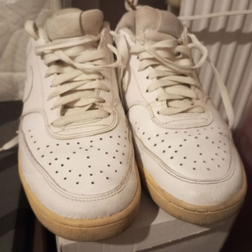 Nike men's shoes used, white, size 42