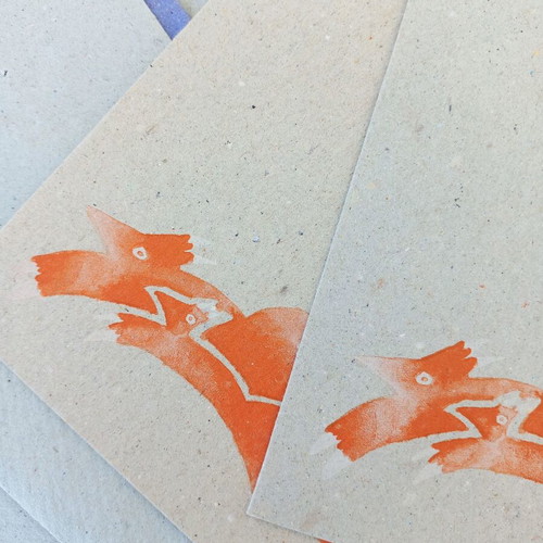 Stationery set used, recycled paper, 00's