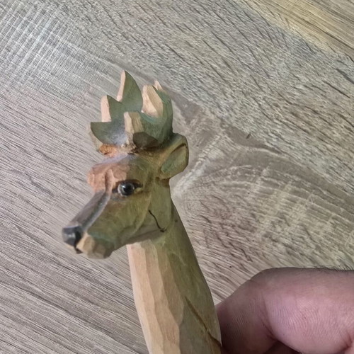 Wooden handmade deer pen used, decorative or repair