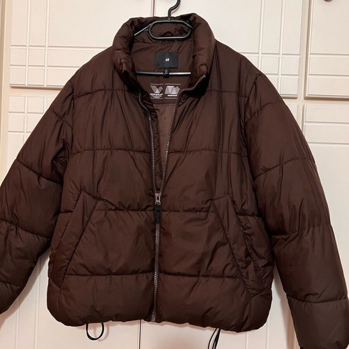 Brown men's jacket H&M size L like new, water-resistant and windproof